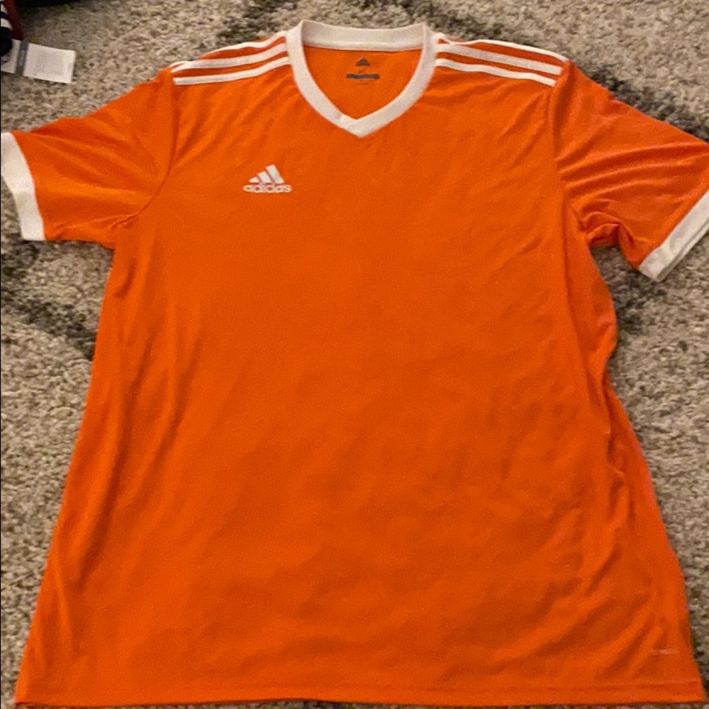 Orange adidas jersey
